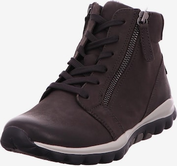 GABOR Lace-Up Ankle Boots in Grey: front