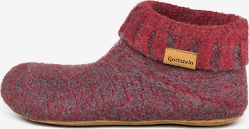 Gottstein Pantolette 'Knit Boot' in Rot: Vorderseite