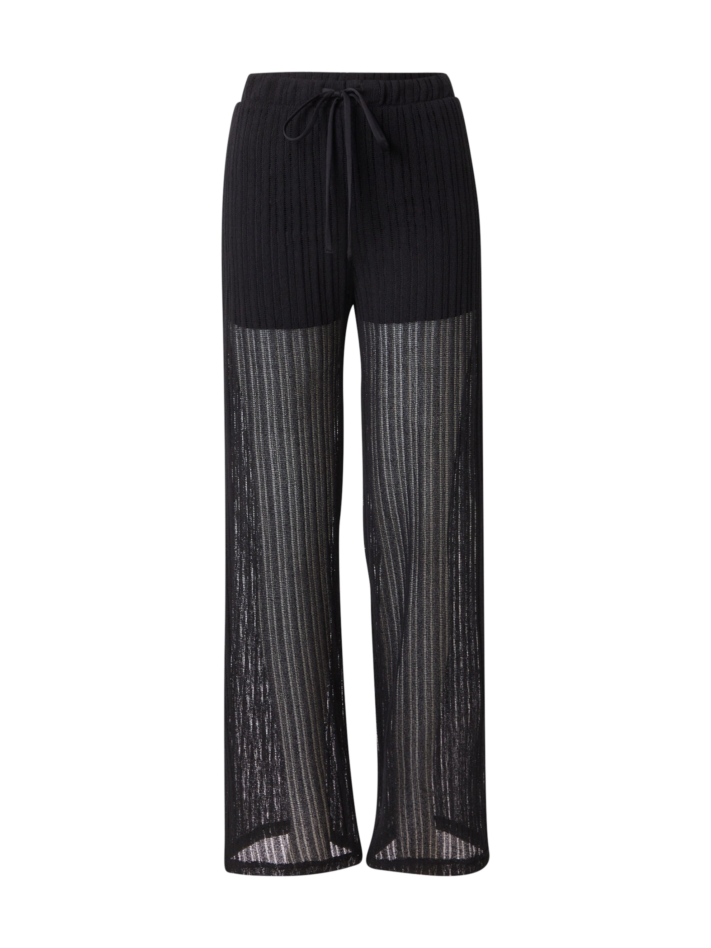 VERO MODA - Perna larga Calças 'VMCAILEY' em preto: frente