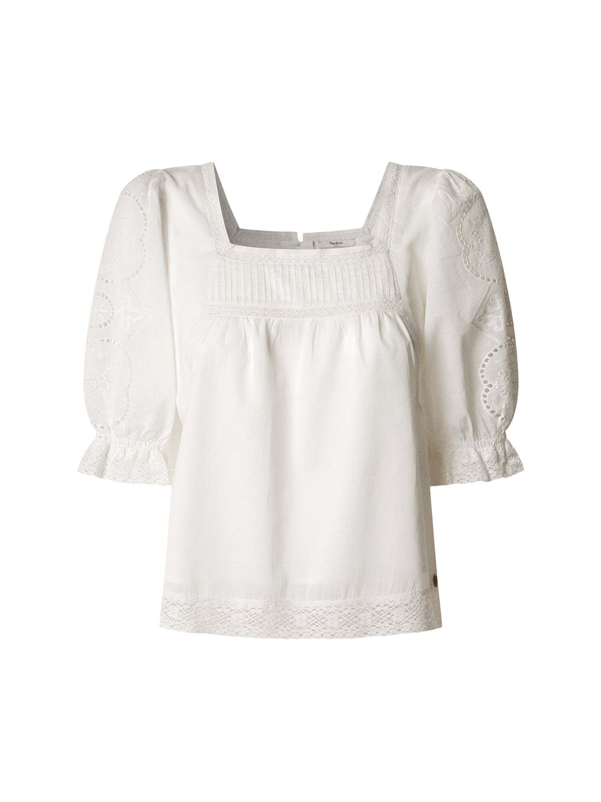 Chemisier 'Everly' Pepe Jeans en blanc : devant