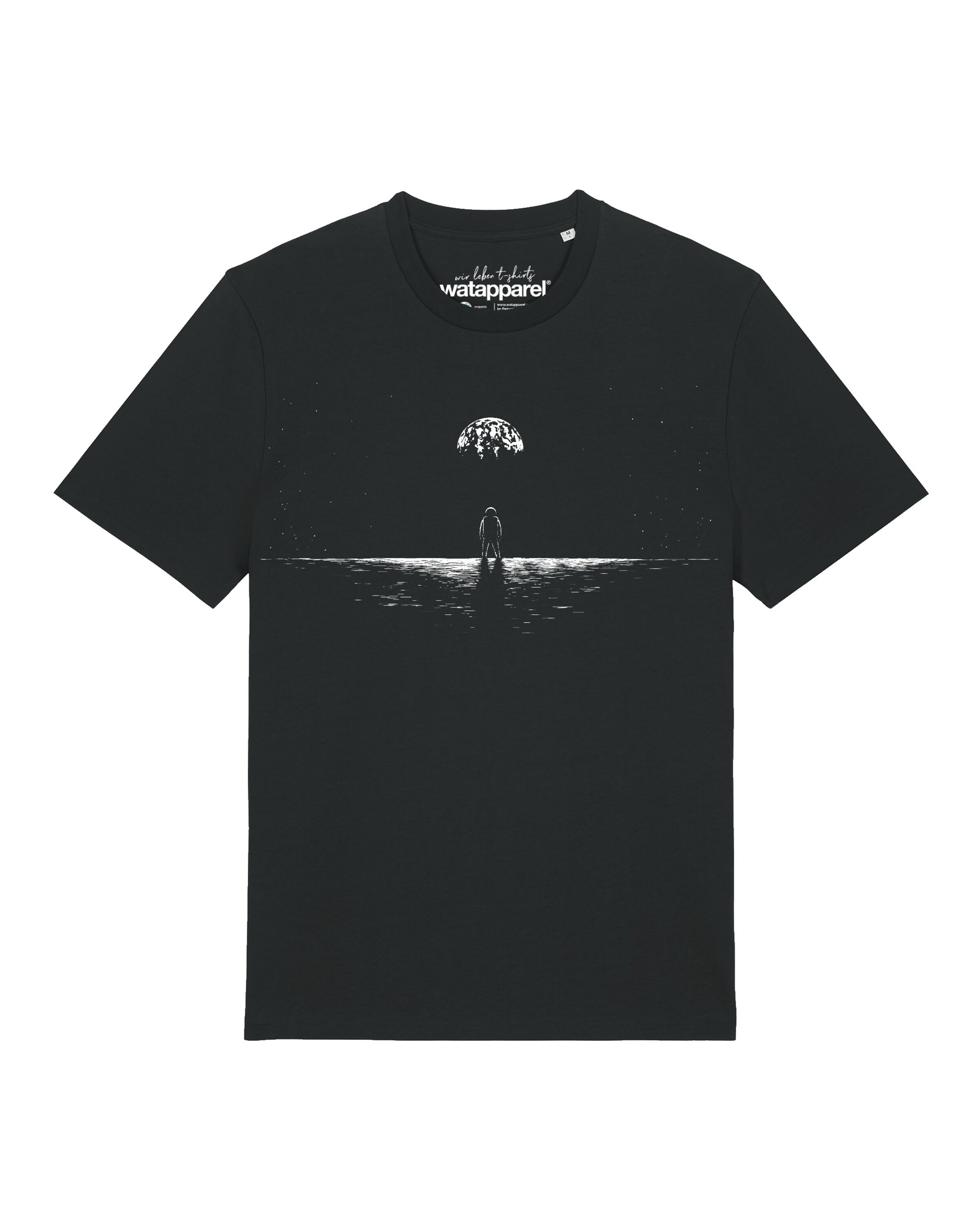 Watapparel T-Shirt 'Lost In Space' in Schwarz: Vorderseite