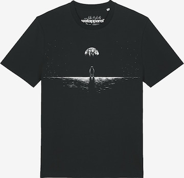 Watapparel T-Shirt 'Lost In Space' in Schwarz: Vorderseite