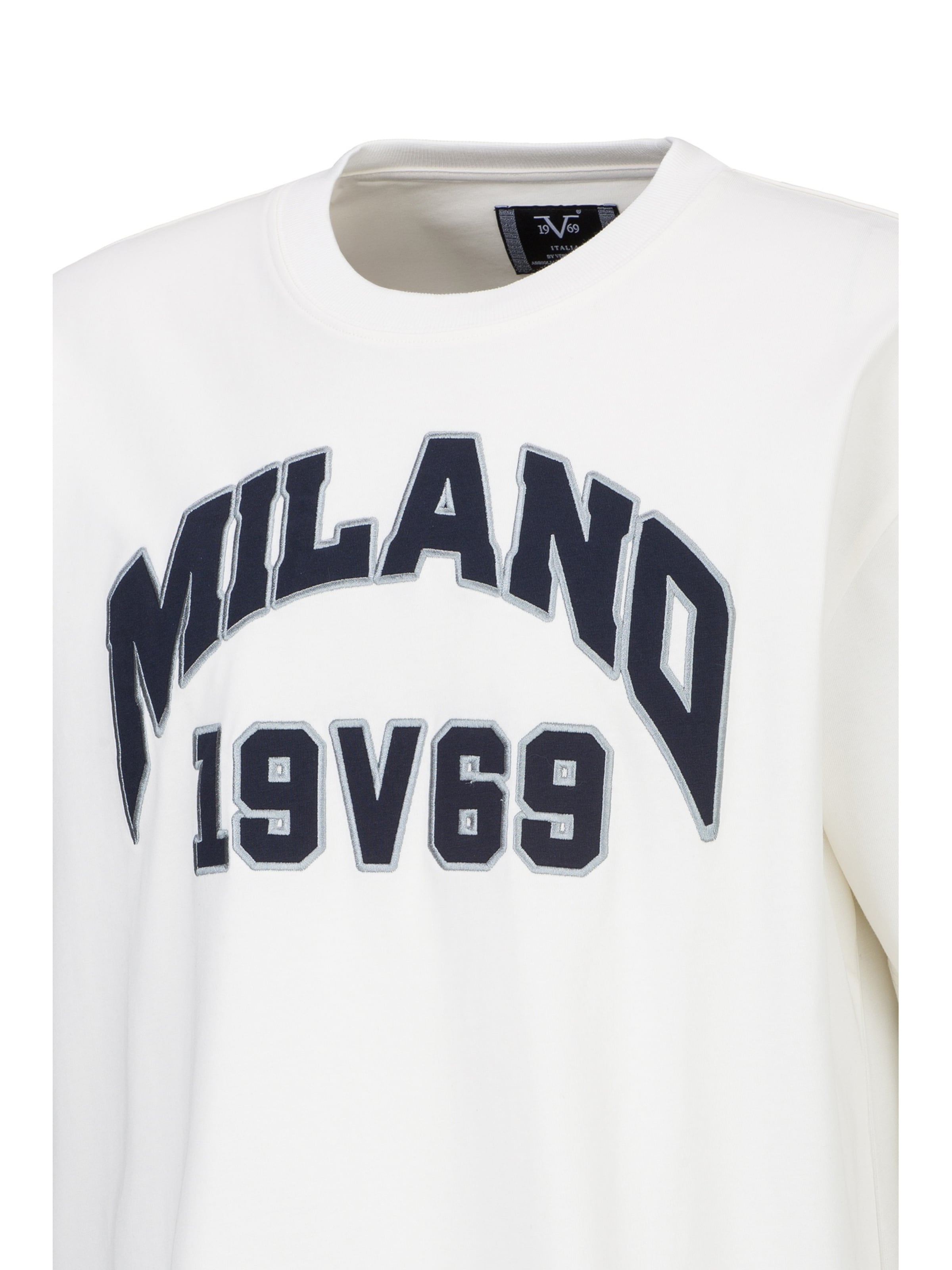 19V69 ITALIA - Camiseta 'Tamaro College' en blanco