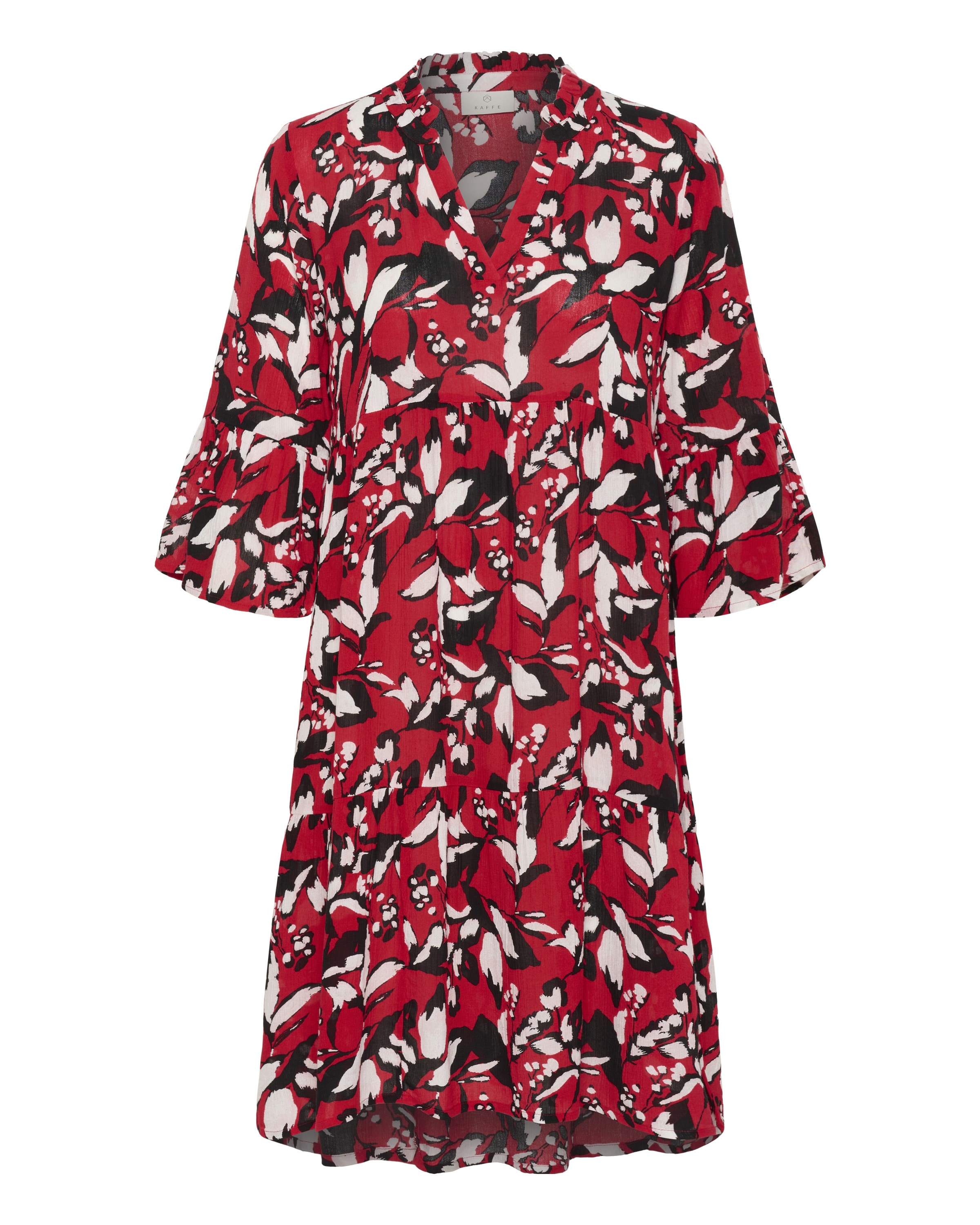 Kaffe Kjole &#x27;Hera&#x27; i rød: forside