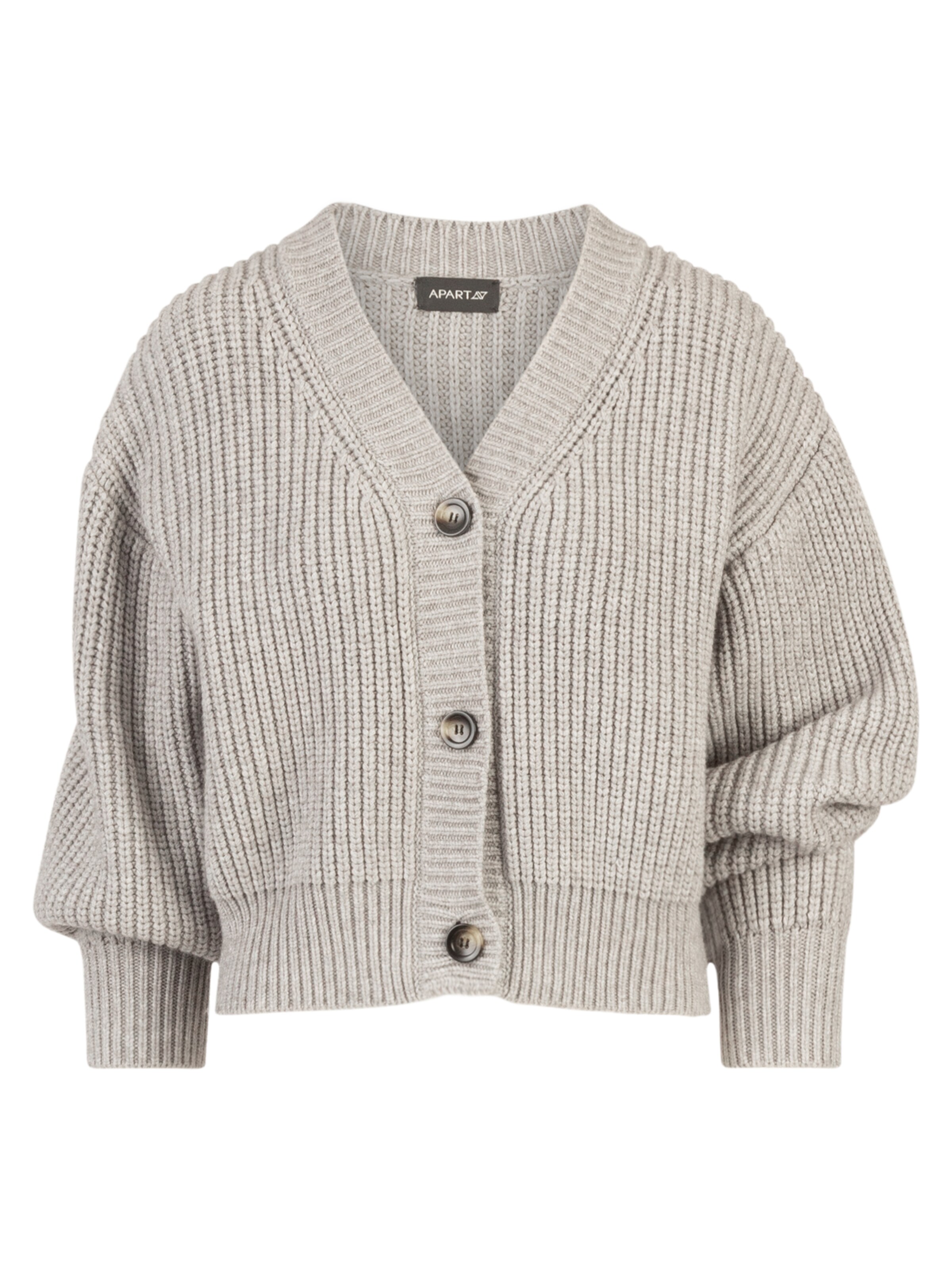 APART Strickjacke in Grau: Vorderseite