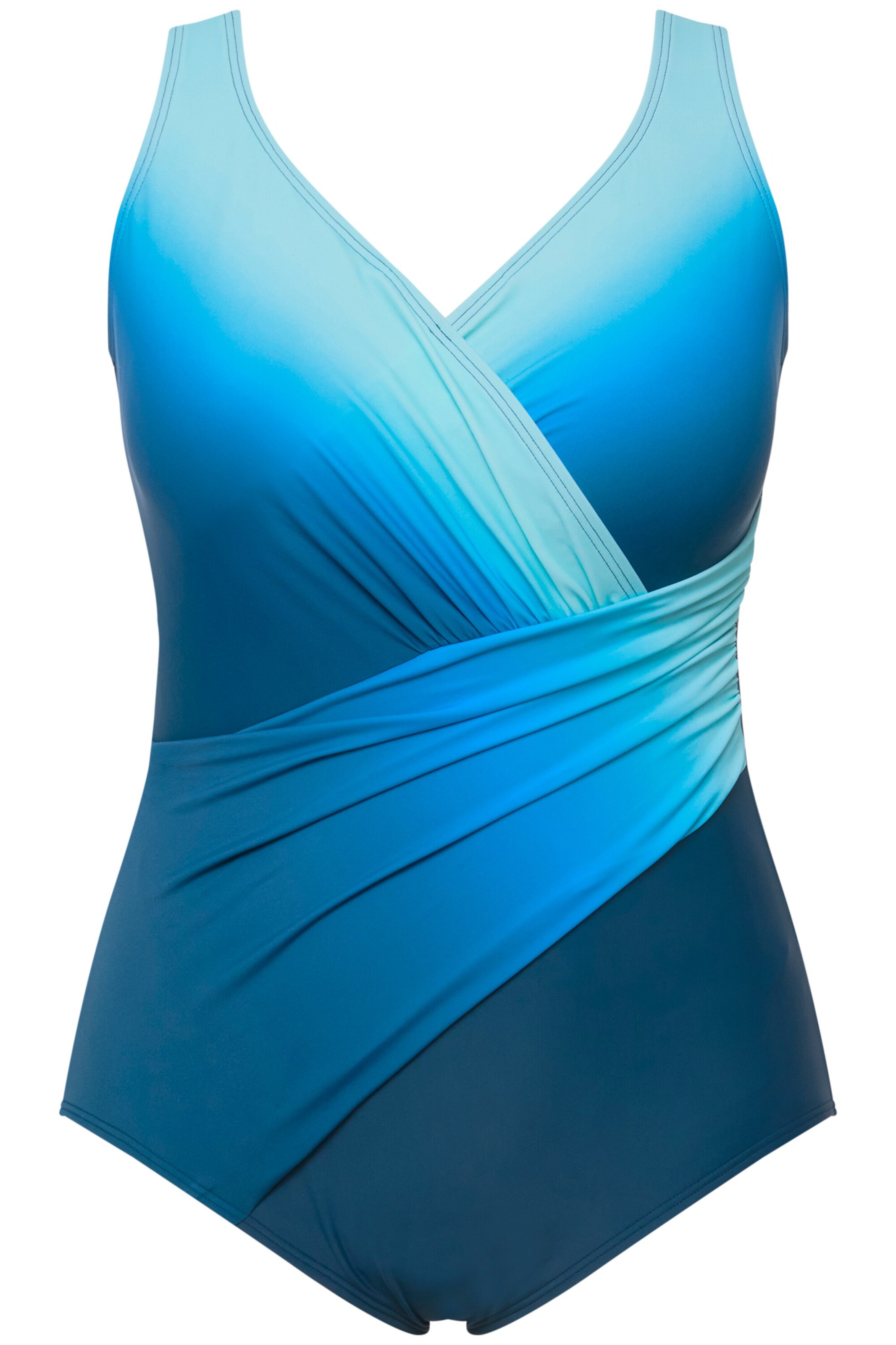 Triunghi Costum de baie întreg de la Ulla Popken pe albastru: față