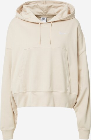 Nike Sportswear Sweatshirt 'Swoosh' in Beige: front