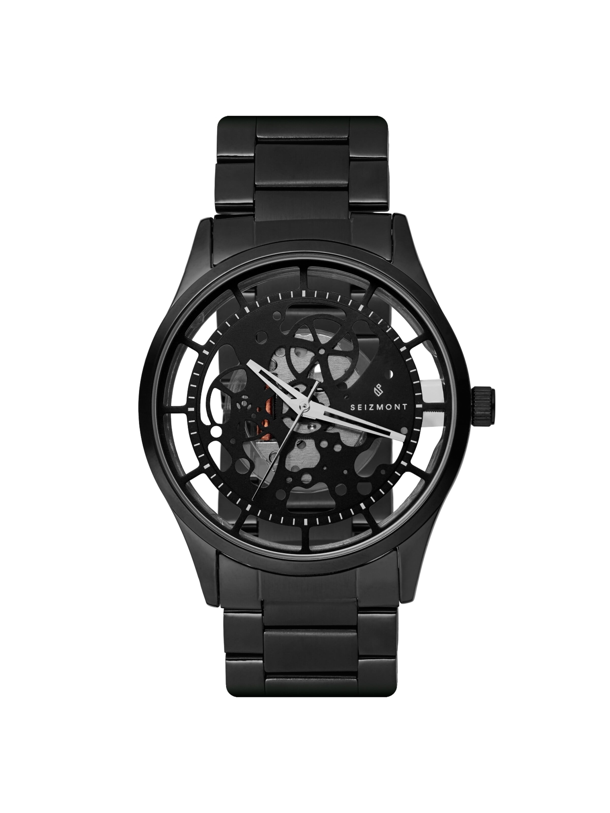 Seizmont Analog Watch 'Seymour' in Black: front