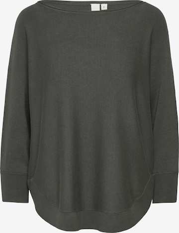 Pull-over QS en gris : devant