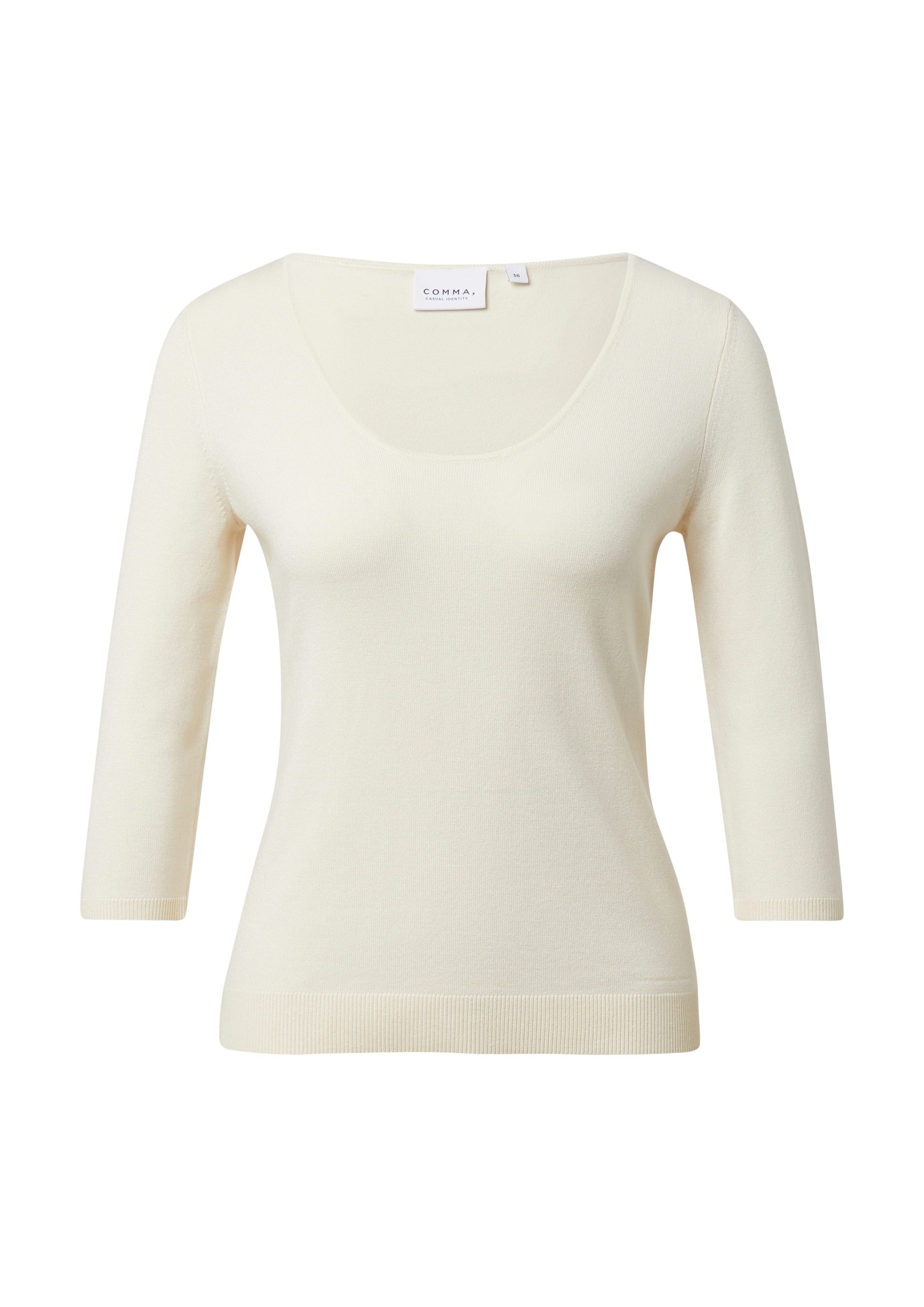 Pull-over COMMA en beige : devant