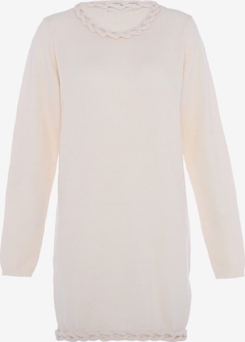 faina - Vestido de punto en blanco: frente