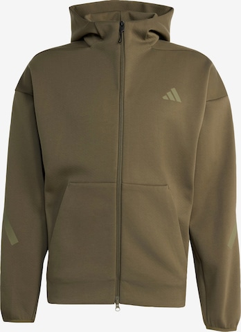 Veste de survêtement 'Z.N.E.' ADIDAS SPORTSWEAR en vert : devant