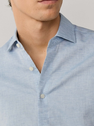 Hackett London Regular fit Overhemd in Blauw