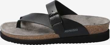 MEPHISTO T-Bar Sandals 'Helen' in Black