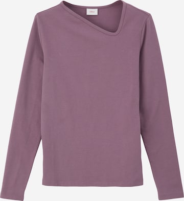 T-Shirt s.Oliver en violet : devant