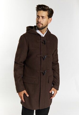 DreiMaster Klassik Ανοιξιάτικο και φθινοπωρινό παλτό σε καφέ: μπροστά