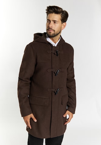 DreiMaster Klassik Between-seasons coat in Brown: front