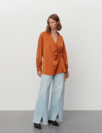 2NDDAY Blus 'Darsha' i orange: framsida