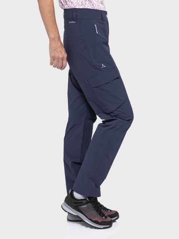 Schöffel Regular Outdoor trousers 'Kitzstein' in Blue