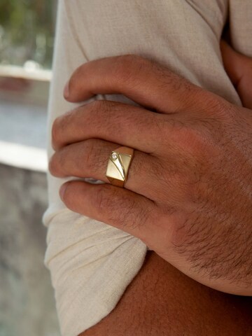 Lucardi Ring 'Klassisch' in Gold