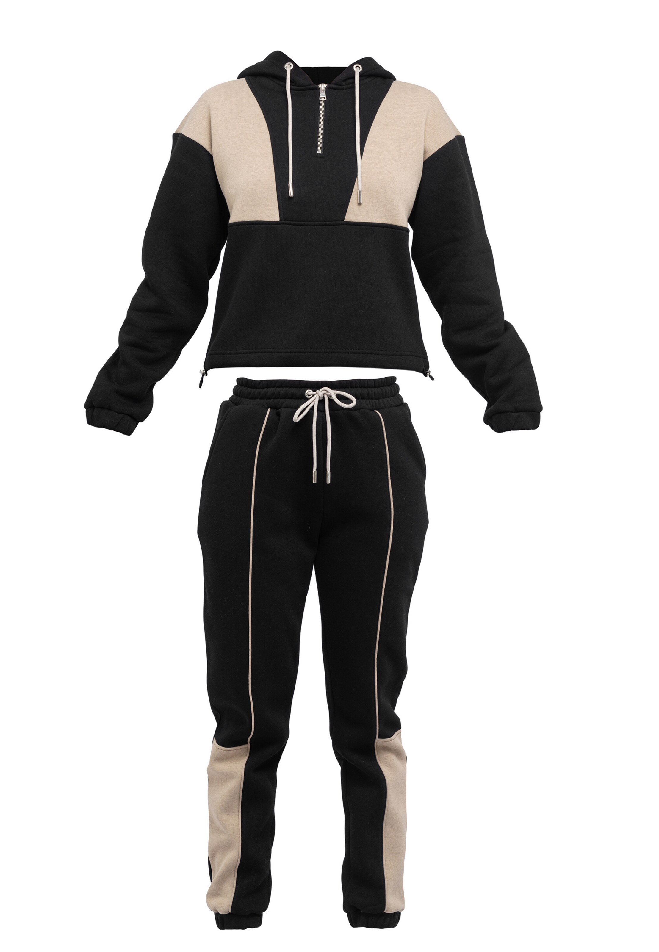 Survêtement Tom Barron en noir : devant