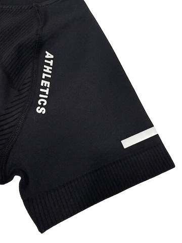 T-shirt fonctionnel 'Wulibike Damen Funktionsshirt Seamless Kompressions-Sportshirt Kurzarm' WULIBIKE en noir