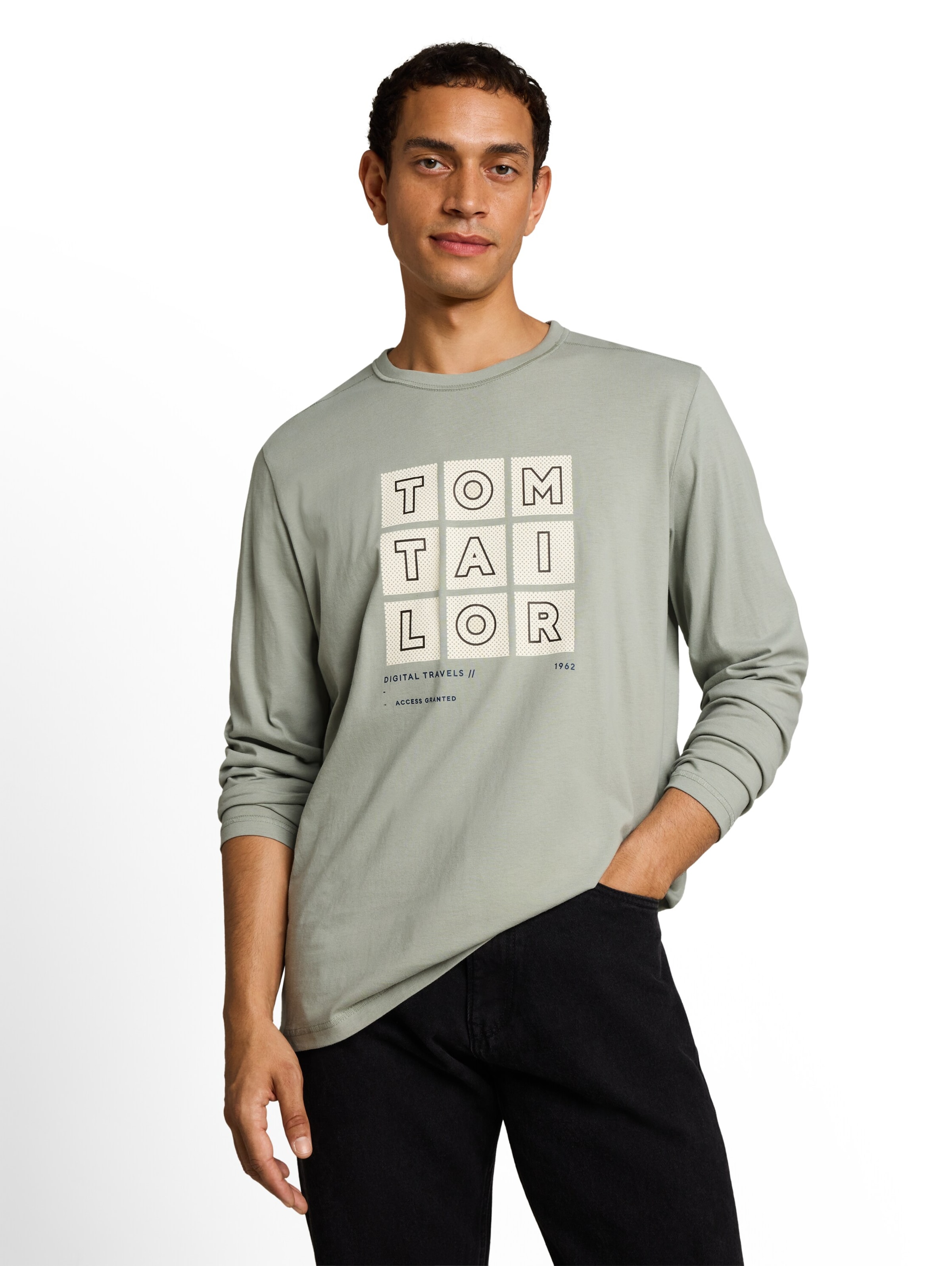 TOM TAILOR - Camiseta en verde: frente