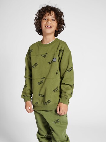 SOMETIME SOON Sweatshirt 'Milos' in Groen: voorkant