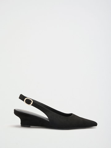 Friends Like These Čevlji s peto in s paščki | črna barva