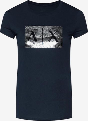 Maglietta '8NYTDL YJ73Z' di ARMANI EXCHANGE in blu: frontale