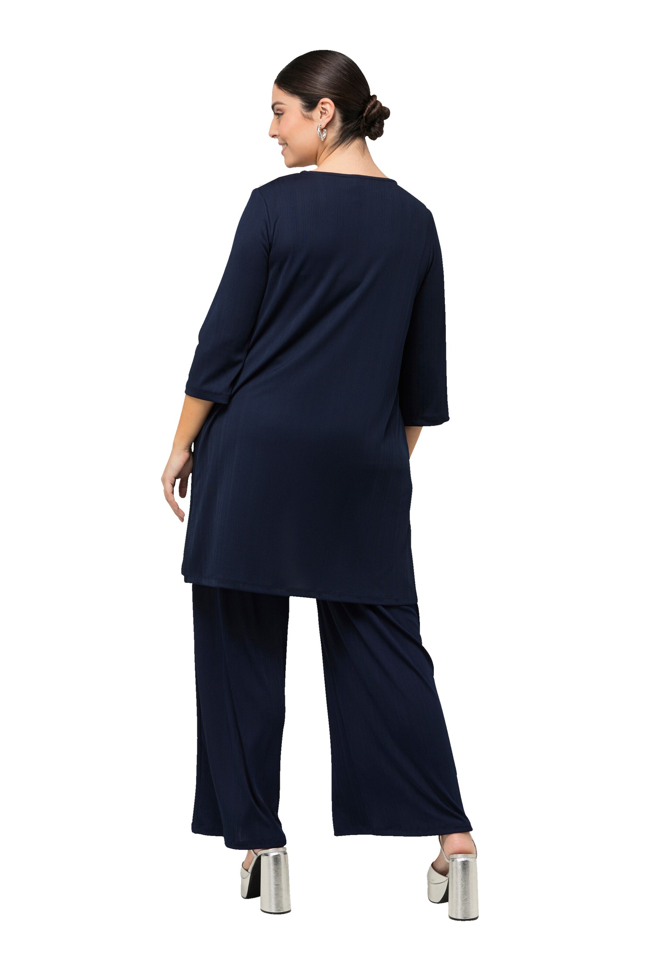 Ulla Popken Strickjacke in Blau