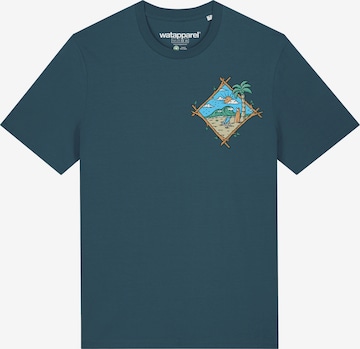 Watapparel T-Shirt ' Beach is calling ' in Blau: Vorderseite