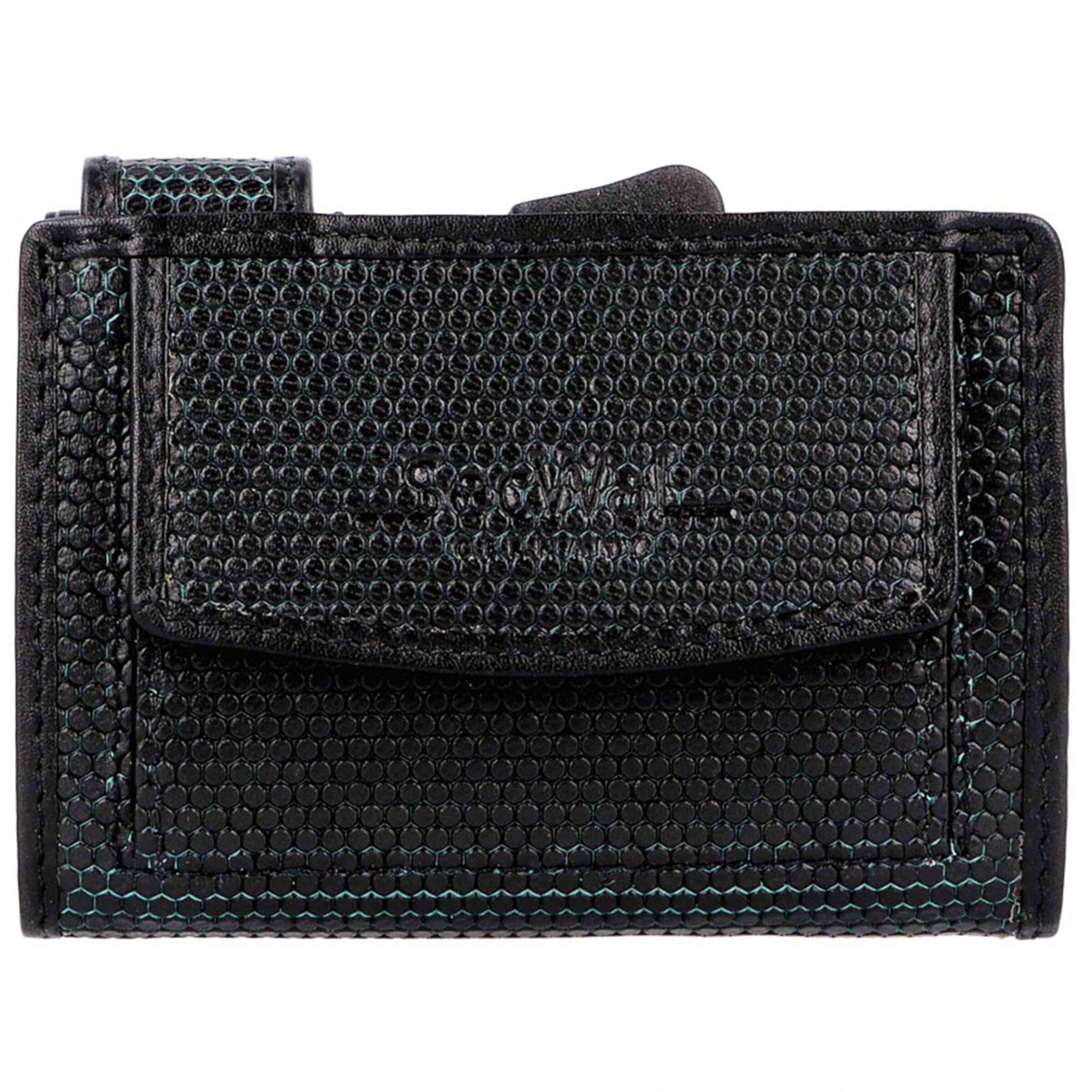 Portamonete di SecWal in grigio: frontale