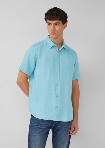 s.Oliver Regular Fit Hemd in Blau: Vorderseite