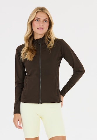 Athlecia Outdoor jacket 'Krosa' in Brown: front
