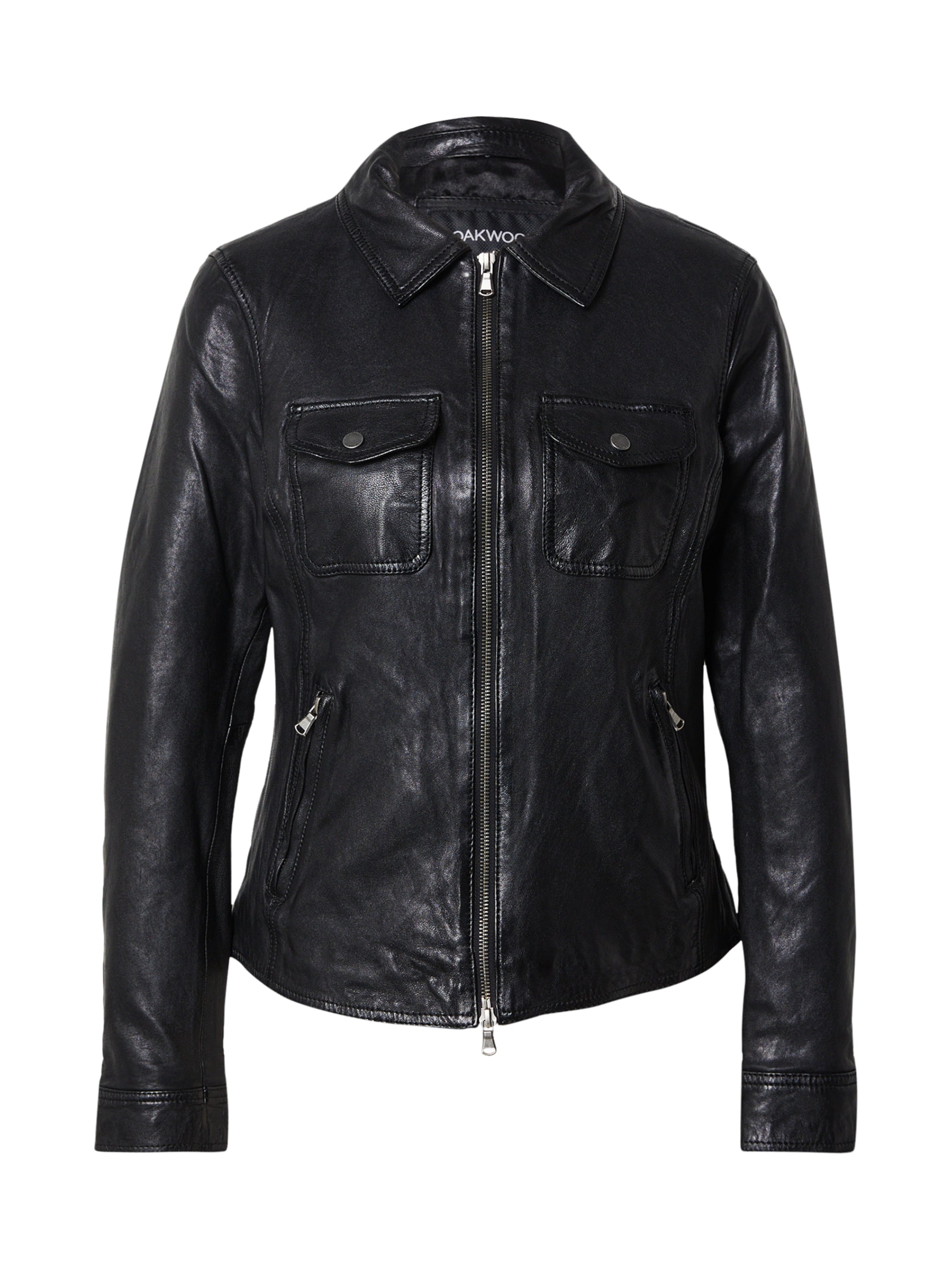 OAKWOOD Přechodná bunda 'BETHANY' – černá: přední strana