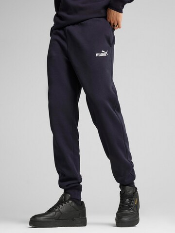 PUMA Конический (Tapered) Спортивные штаны 'ESS No. 1' в Синий: спереди