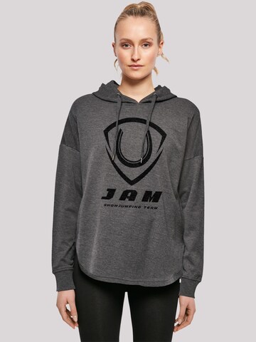 F4NT4STIC Sweatshirt 'Jam Showjumping' in Grey: front