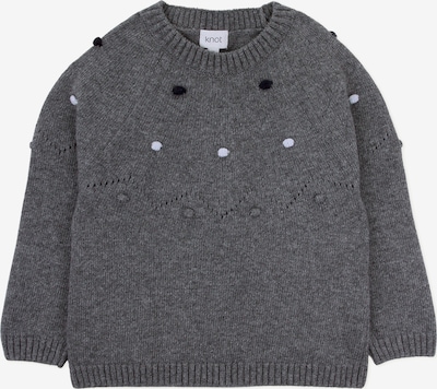 KNOT Sweter 'AMAL' w kolorze ciemnoszary / czarny / białym, Podgląd produktu