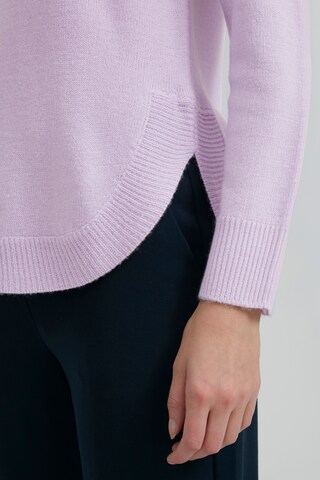 b.young Strickpullover 'BYMALEA CREW NECK' in Lila