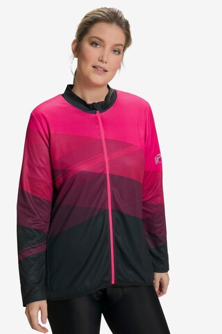 Ulla Popken Training Jacket in Pink: front