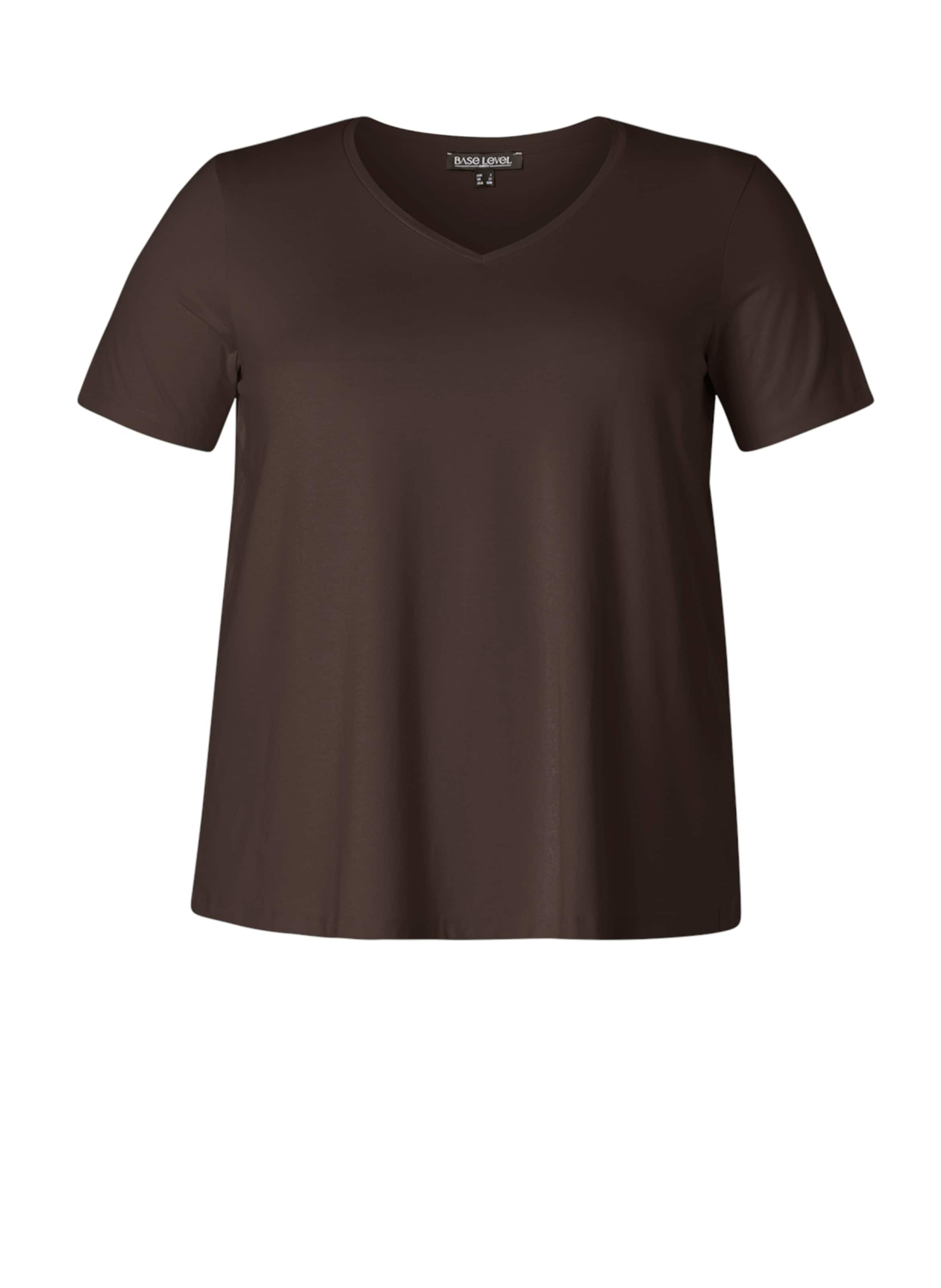 BASE LEVEL CURVY Shirt in Brown: front