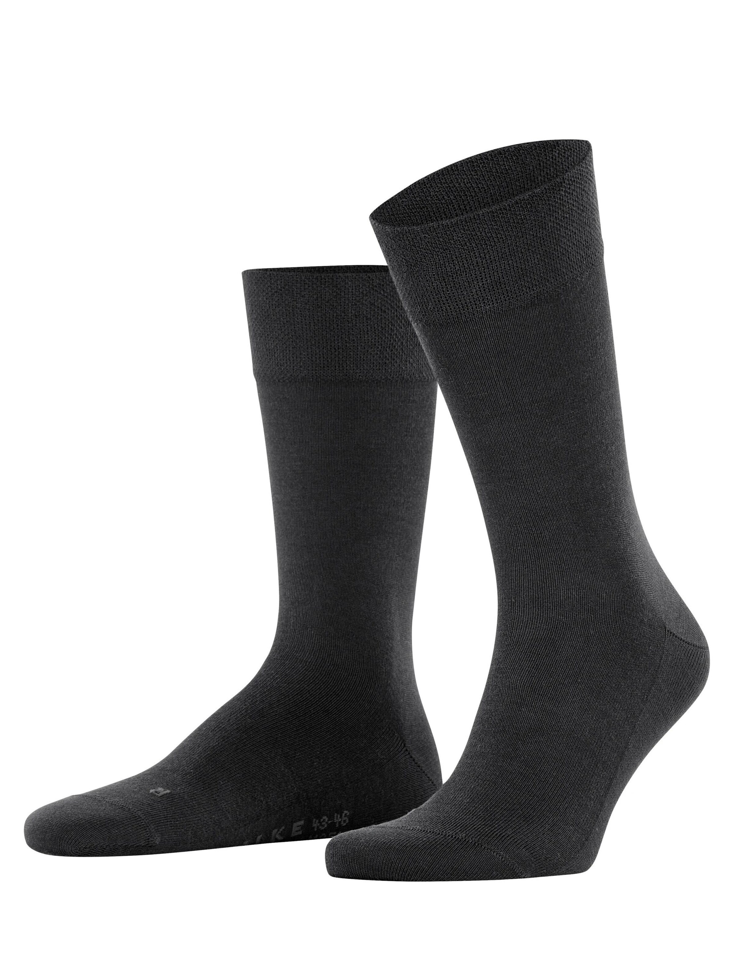 FALKE Socken 'Sensitive New York'‌‌‌ in Schwarz: Vorderseite