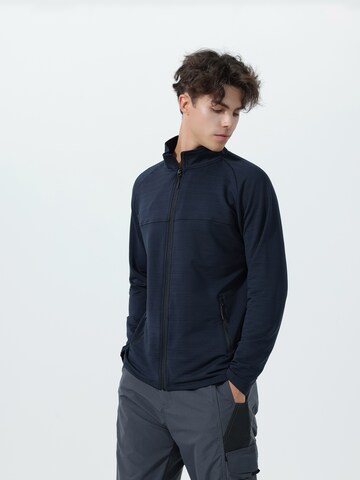 Youthup Athletic Cardigan in Blue