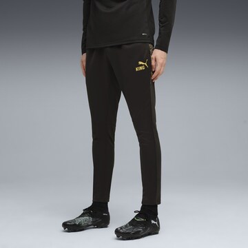 PUMA Tapered Sportbroek 'Kingtouch' in Zwart: voorkant