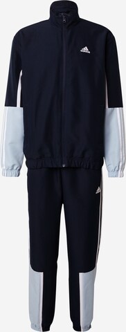 Costum de trening de la ADIDAS SPORTSWEAR pe albastru: față