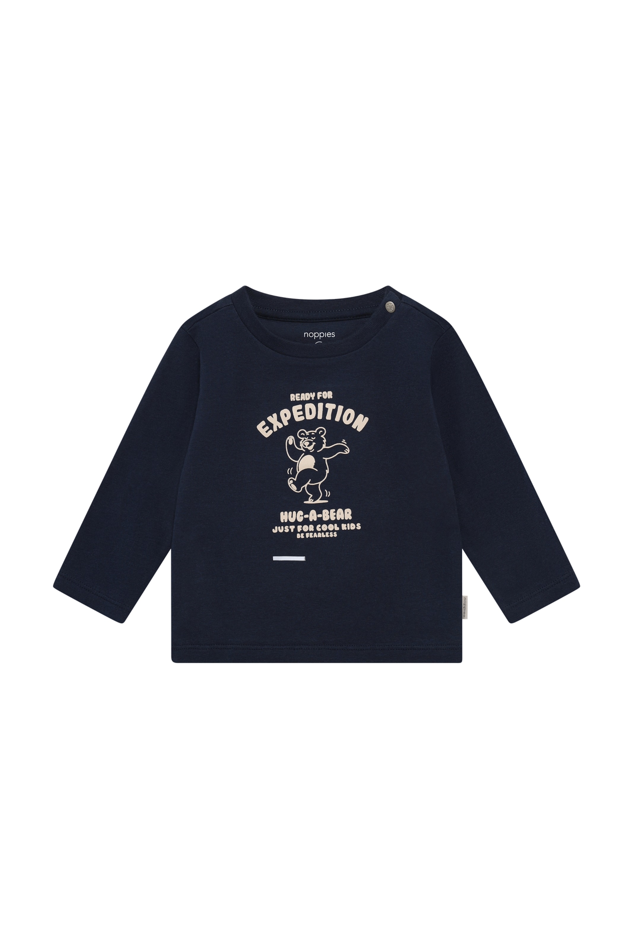 Noppies T-Shirt en 50 en beige clair / bleu marine, Vue avec produit