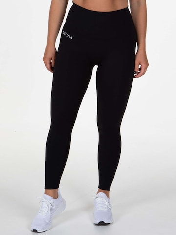 Divina Skinny Sportbroek 'Ortus' in Zwart: voorkant