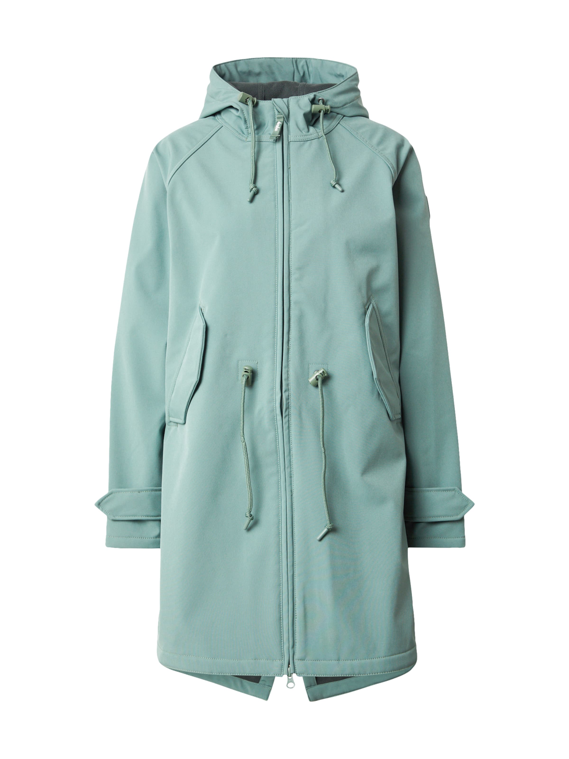 Derbe Functionele jas &#x27;Island Friese&#x27; in Groen: voorkant