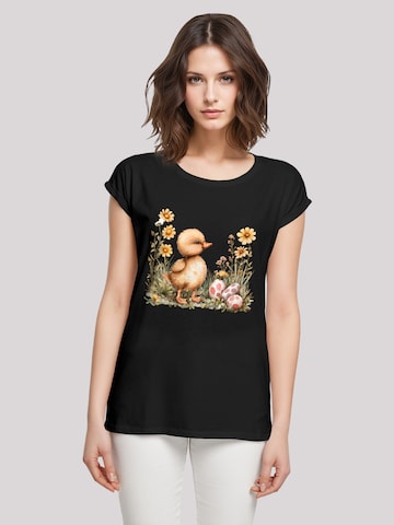 T-shirt 'Niedliche Enten Ostereier' F4NT4STIC en noir : devant